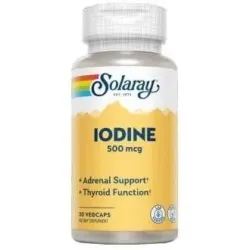 Solaray Iodine 500 mcg, 30 cápsulas