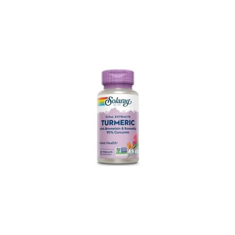 Solaray turmeric bromelain y boswellia 60caps | Farmacia Barata