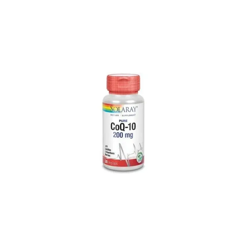 Solaray pure coq10 200mg 30caps | Farmacia Barata