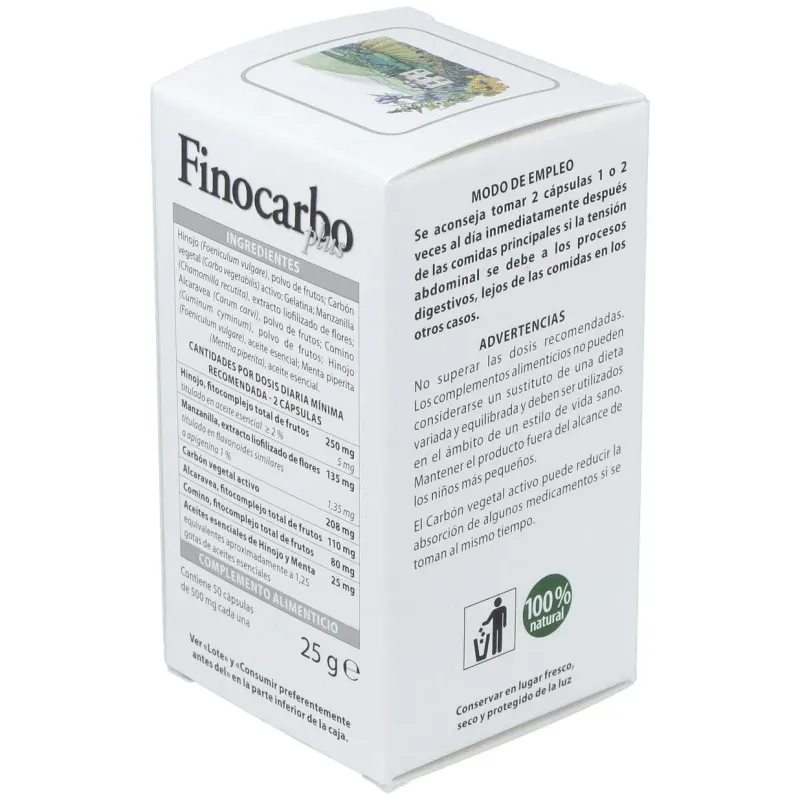 Finocarbo plus 50cap. | Farmacia Barata