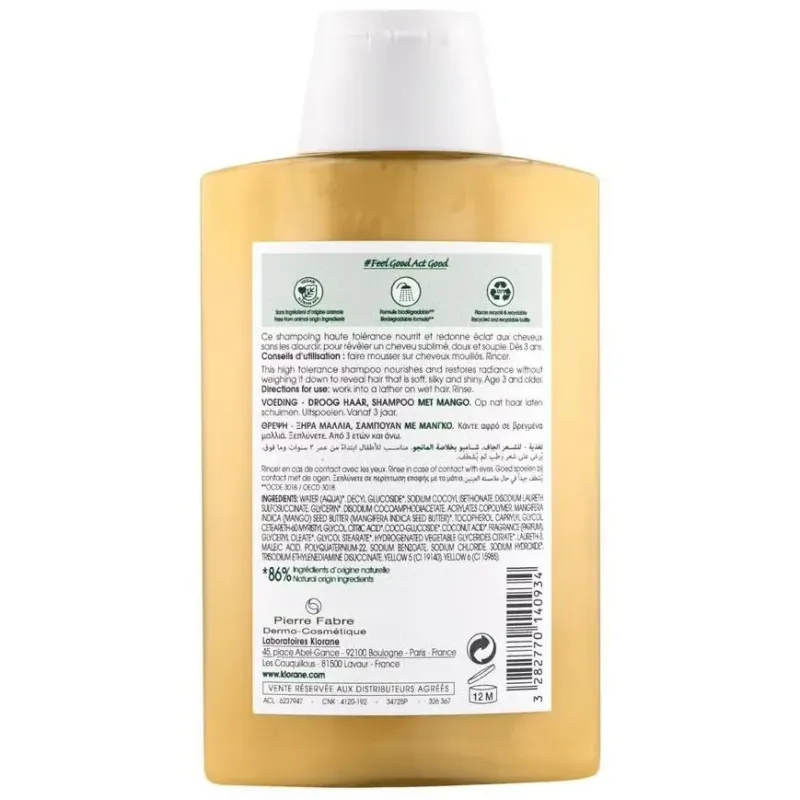 Klorane champú al mango 200ml | Farmacia Barata Klorane champú al mango 200ml | Farmacia Barata