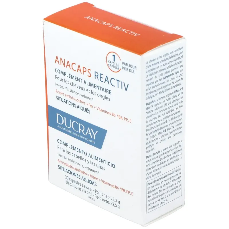 Anacaps reactiv 30cap. | Farmacia Barata