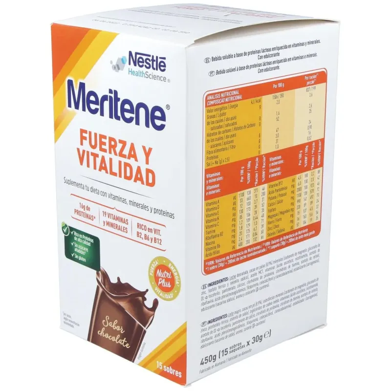 Meritene batido chocolate 15sbrs. 2 | Farmacia Barata Meritene batido chocolate 15sbrs. 2 | Farmacia Barata
