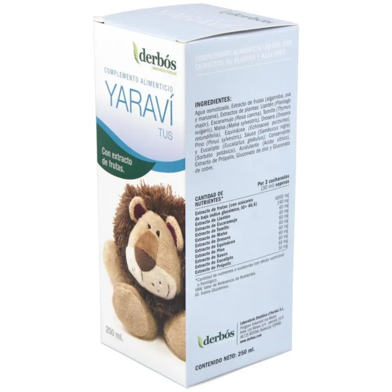 Yaravi baby tus jarabe 250ml. 2 | Farmacia Barata