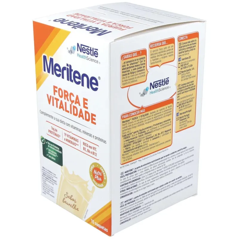 Meritene batido vainilla 15sbrs. 2 | Farmacia Barata