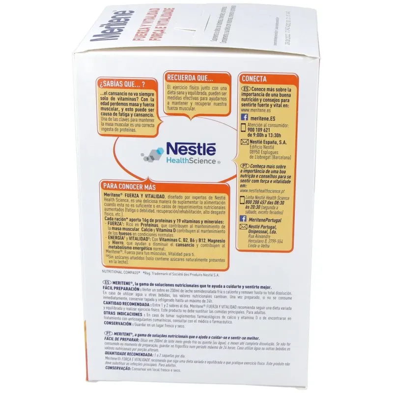 Meritene batido vainilla 15sbrs. 2 | Farmacia Barata