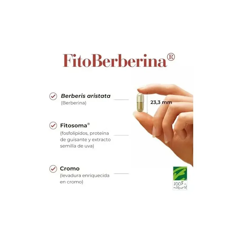 100% natural fitoberberina 30caps | Farmacia Barata