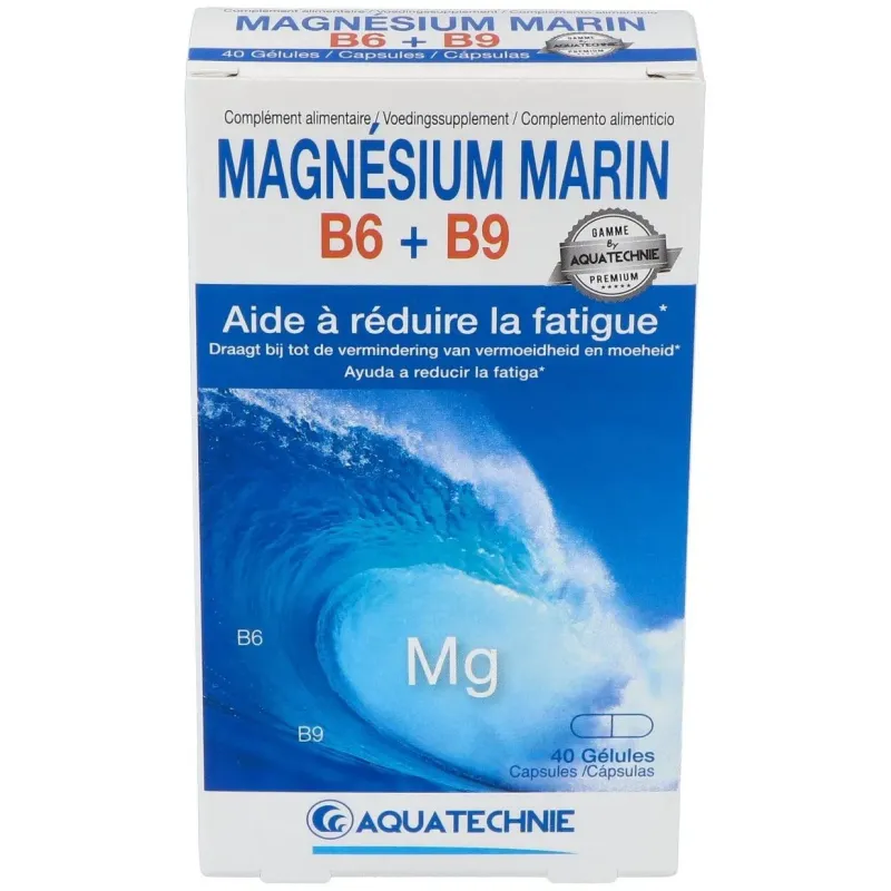 Magnesio marino+b6+b9 40cap. biotechnie 2 | Farmacia Barata