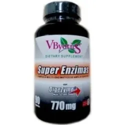 Vbyotics super enzimas con dygeszime 90caps