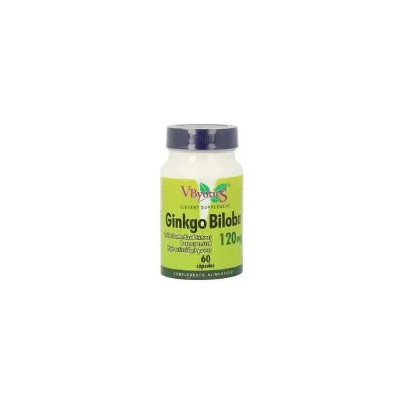 Vbyotics ginko biloba 120mg 60caps | Farmacia Barata Vbyotics ginko biloba 120mg 60caps | Farmacia Barata