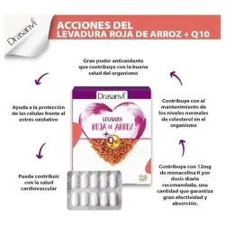 Levadura roja de arroz 2,9mg monac. k +q10 30cap | Farmacia Barata Levadura roja de arroz 2,9mg monac. k +q10 30cap | Farmacia Barata