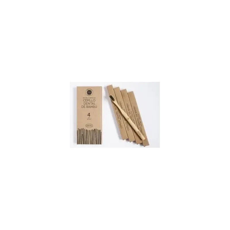 Cepillo dental bambu con carbon activado 4uds ir01 | Farmacia Barata