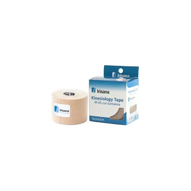 Irisana kinesiology tape con turmalina 5cmx5m beige r05.bg 1ud | Farmacia Barata