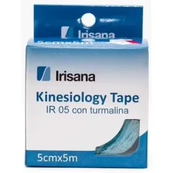 Kinesiology tape con turmalina 5cmx5m azul ir05.az