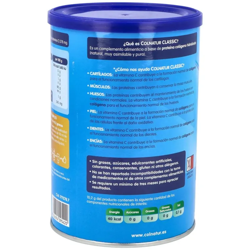 Colnatur classic polvo 300gr. 2 | Farmacia Barata
