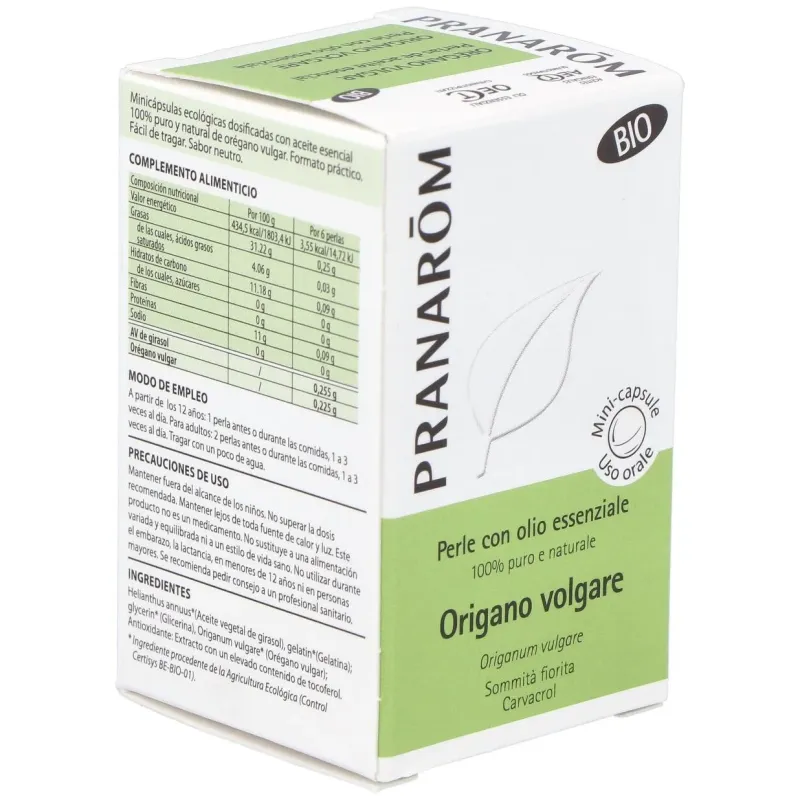 Oregano vulgar ac. esencial en perlas 60perlas bio 2 | Farmacia Barata
