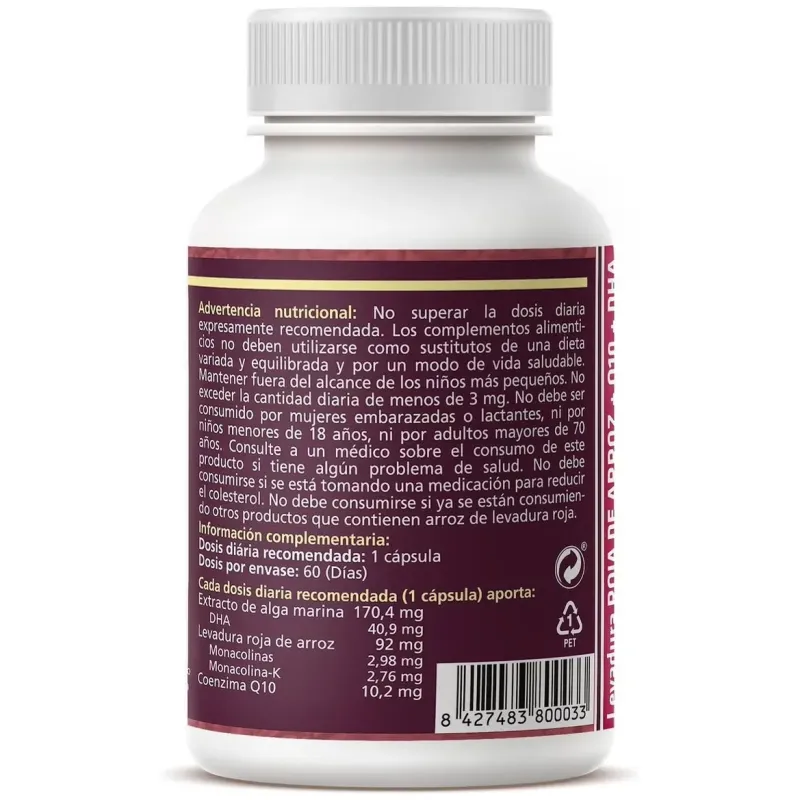 Sotya levadura roja de arroz + q10 +dha 60caps | Farmacia Barata Sotya levadura roja de arroz + q10 +dha 60caps | Farmacia Barata