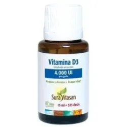 Sura Vitasan Vitamina D3 4000 ui, 15 ml