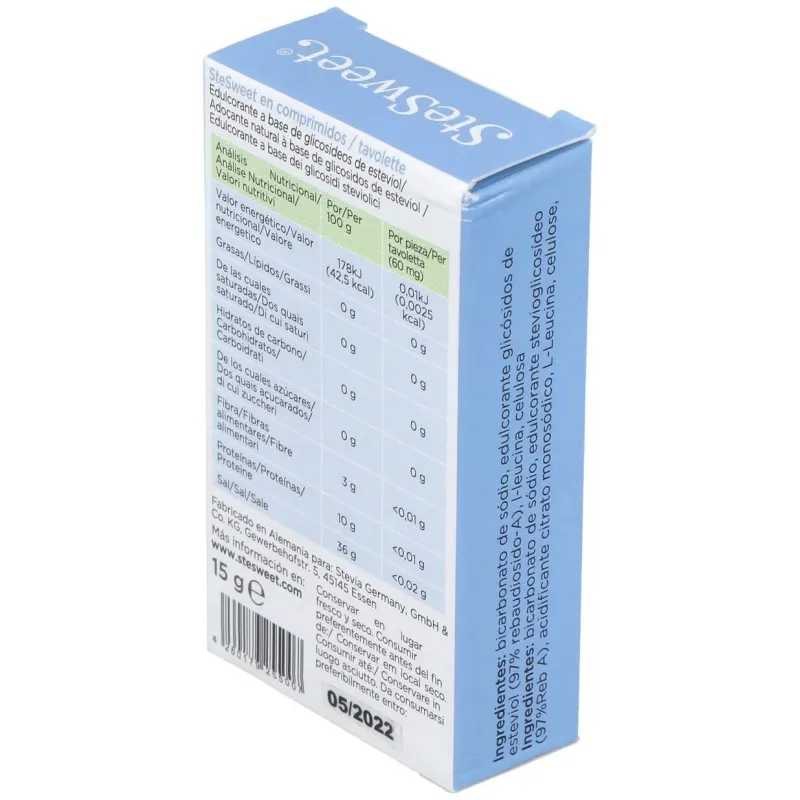 Stevia 250tabletas | Farmacia Barata