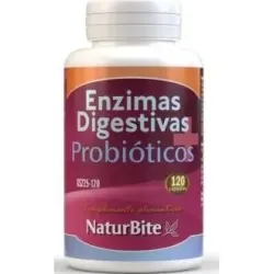 Naturbite enzimas digestivas+probioticos 120caps