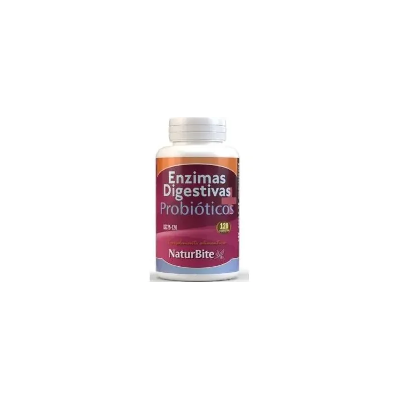 Naturbite enzimas digestivas+probioticos 120caps | Farmacia Barata