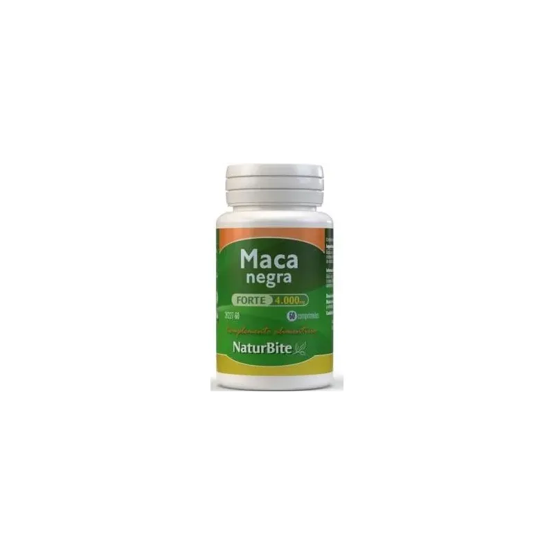 Naturbite maca negra forte 4000mg 60comp | Farmacia Barata
