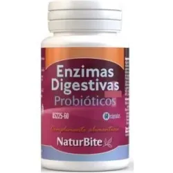 Naturbite enzimas digestivas + probioticos 60caps