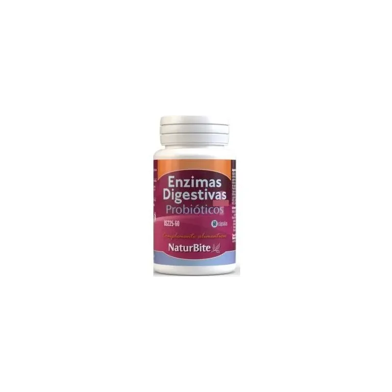 Naturbite enzimas digestivas + probioticos 60caps | Farmacia Barata
