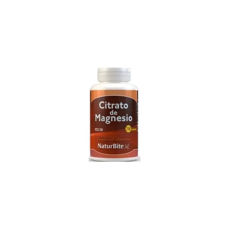 Naturbite citrato de magnesio 250comp | Farmacia Barata