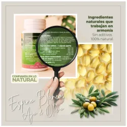 Naturbite espino blanco + ajo + olivo 500mg 100 perlas | Farmacia Barata