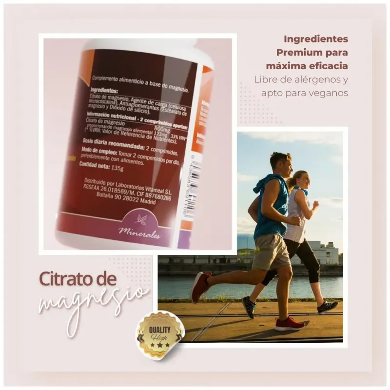 Naturbite citrato de magnesio 250comp | Farmacia Barata