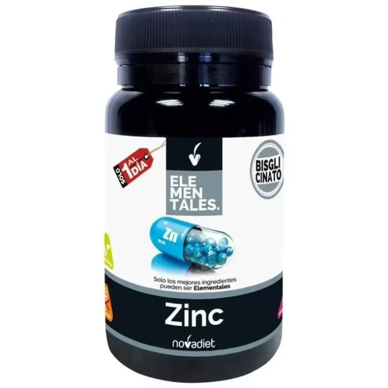 Novadiet elementales zinc 60caps | Farmacia Barata