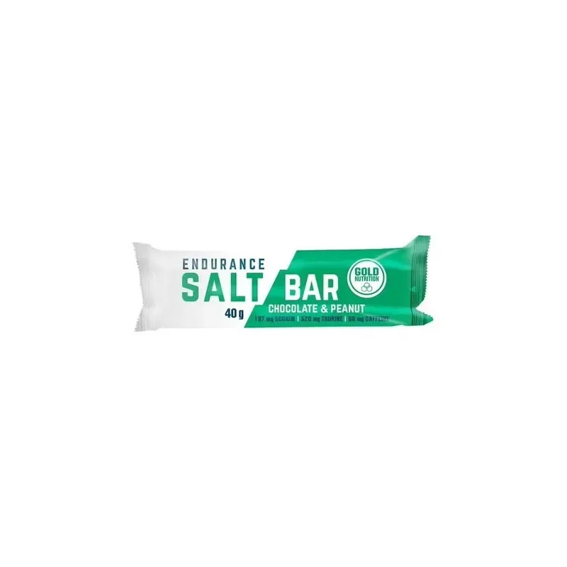 Gold nutrition endurance salt bar choco y peanut 40g | Farmacia Barata Gold nutrition endurance salt bar choco y peanut 40g | Farmacia Barata