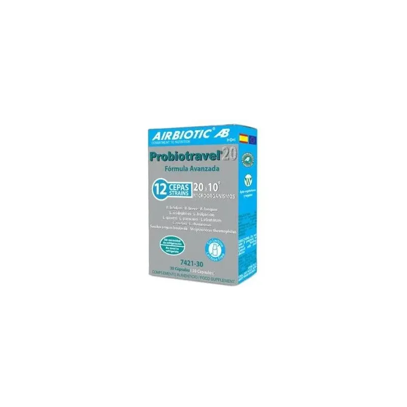 Airbiotic probiotravel 20 30caps | Farmacia Barata
