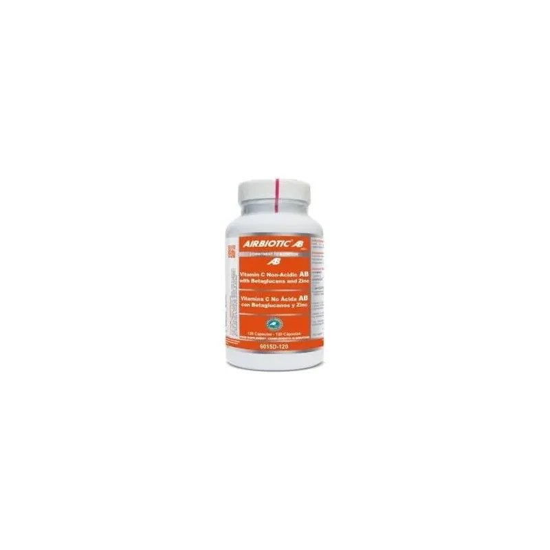 Airbiotic vitamin c non acidic with betaglucans and zinc 120caps | Farmacia Barata