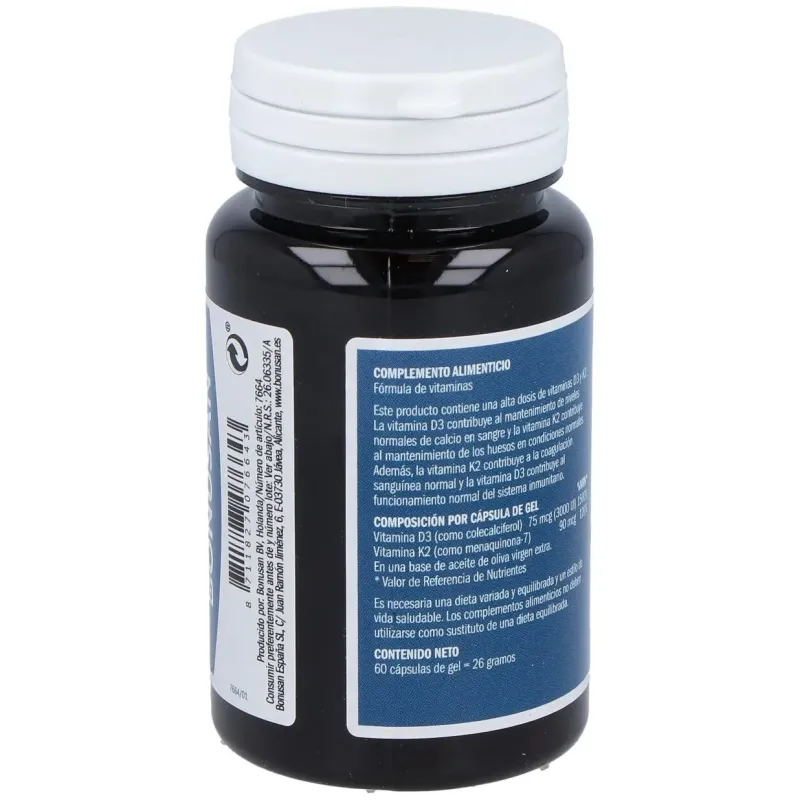 Vitamina d3 y k2 60perlas | Farmacia Barata