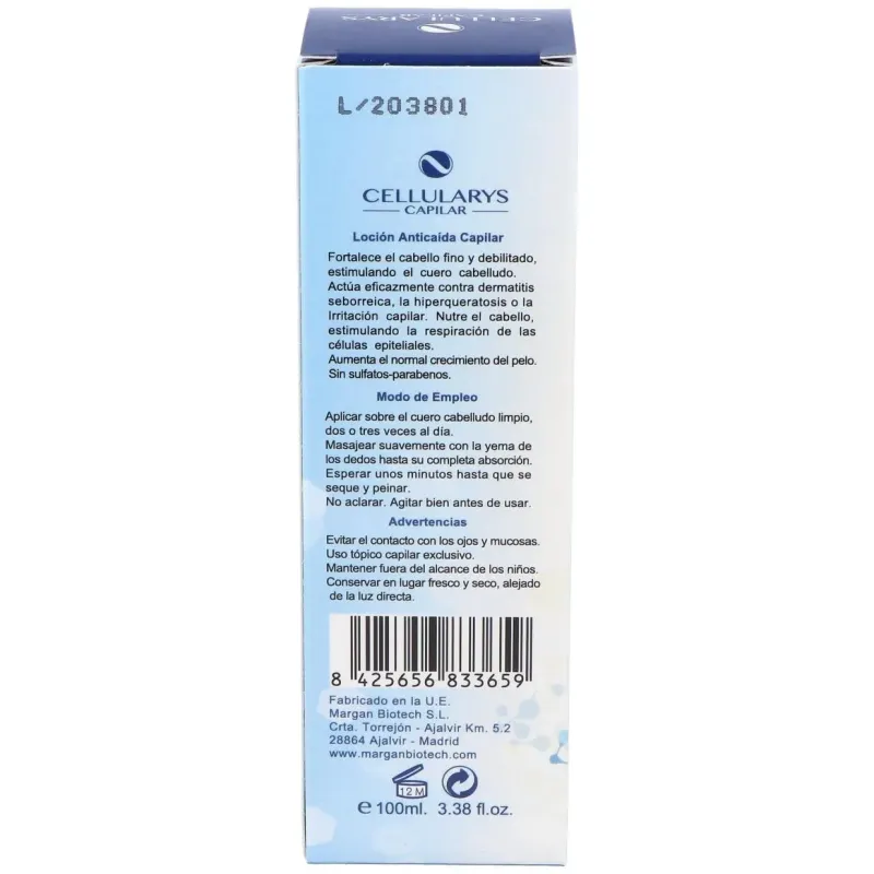 Cellularys locion anticaida capilar 100ml. | Farmacia Barata