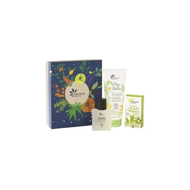 Fleurance nature pack hombre gel ducha verbena + perfume + jabón | Farmacia Barata Fleurance nature pack hombre gel ducha verbena + perfume + jabón | Farmacia Barata