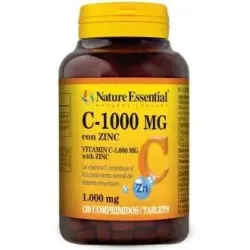 Nature essential vitamina c 1000mg + zinc 120comp