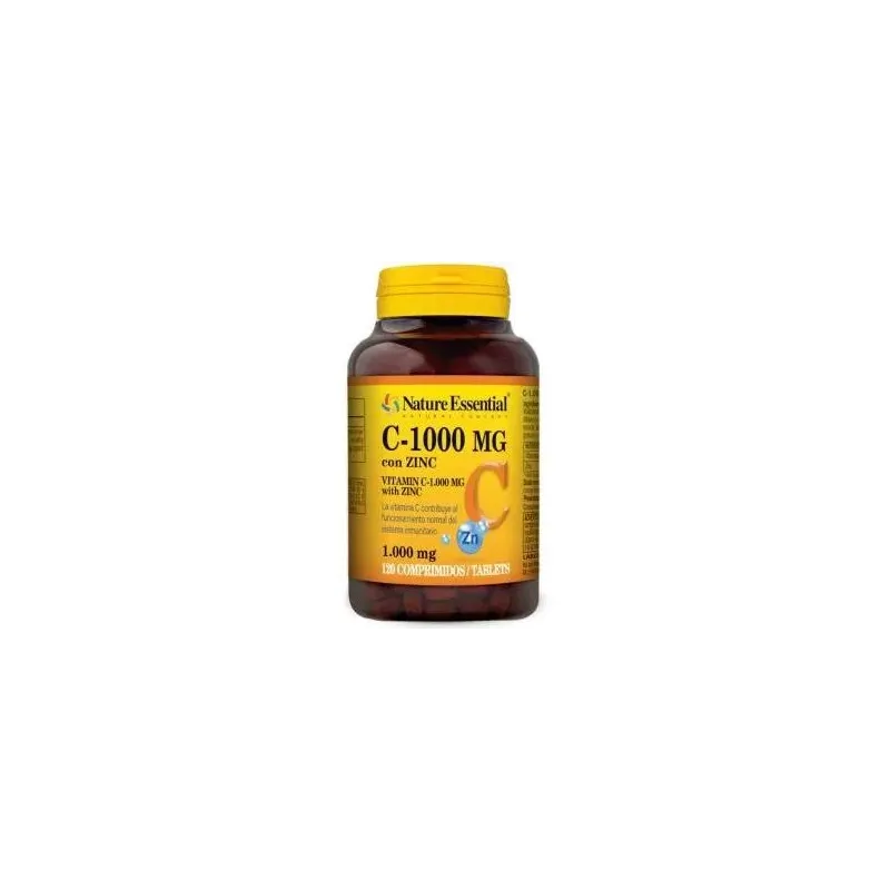 Nature essential vitamina c 1000mg + zinc 120comp | Farmacia Barata Nature essential vitamina c 1000mg + zinc 120comp | Farmacia Barata