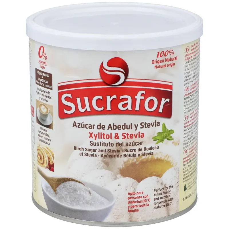 Sucrafor (azucar de abedul y stevia) 500gr 2 | Farmacia Barata