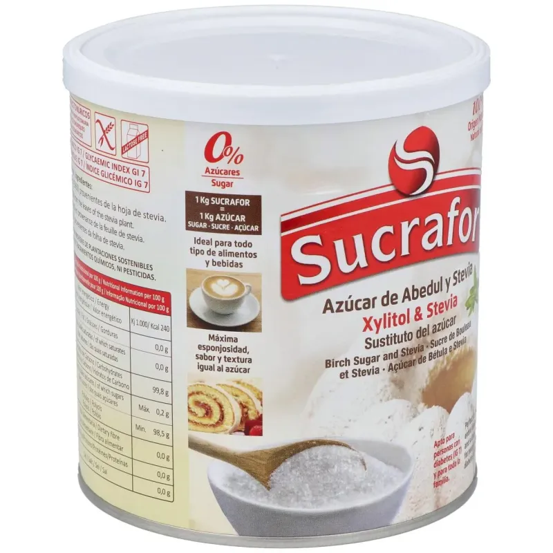 Sucrafor (azucar de abedul y stevia) 500gr 2 | Farmacia Barata
