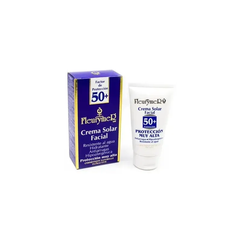Fleurymer crema solar facial spf50 resistente al agua 80ml | Farmacia Barata