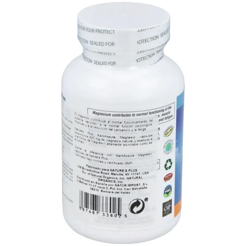 Kalmassure magnesio 120cap. | Farmacia Barata