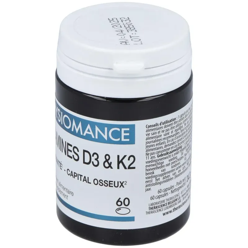 Physiomance vitamines d3 y k2 60comp | Farmacia Barata Physiomance vitamines d3 y k2 60comp | Farmacia Barata