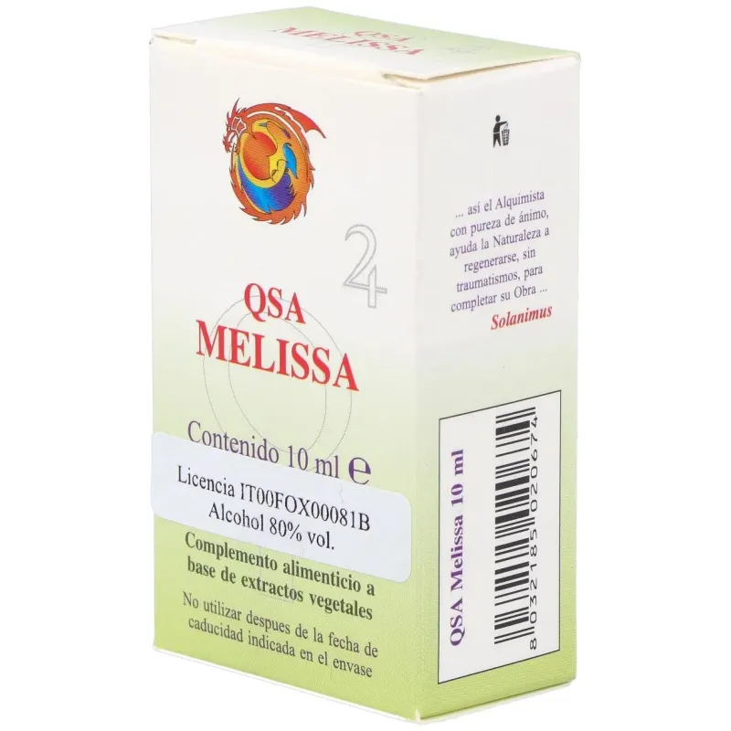 Qsa melissa gotas 10ml. 2 | Farmacia Barata