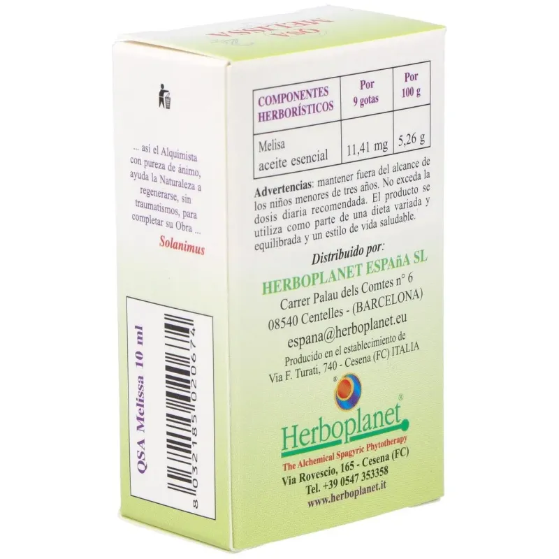 Qsa melissa gotas 10ml. 2 | Farmacia Barata
