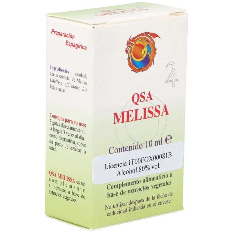 Qsa melissa gotas 10ml. 2 | Farmacia Barata
