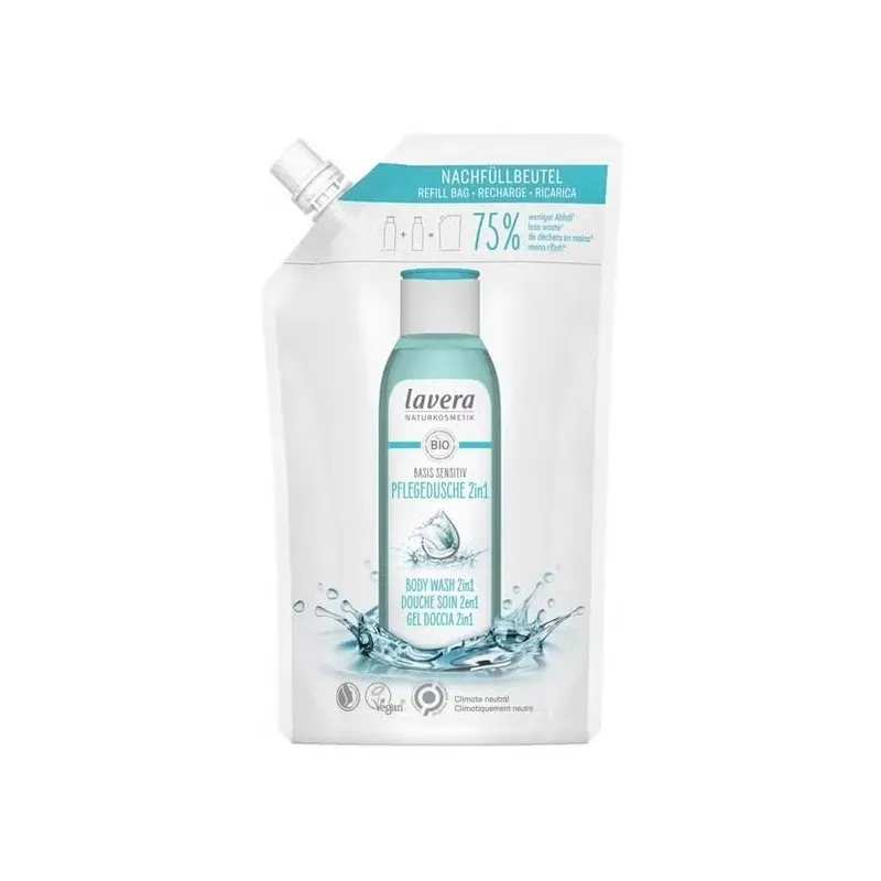 Lavera basis sensitiv gel de ducha y champú recarga 500ml | Farmacia Barata Lavera basis sensitiv gel de ducha y champú recarga 500ml | Farmacia Barata