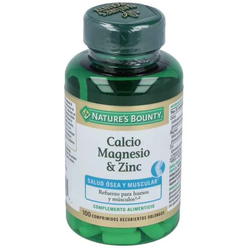 Calcio magnesio y zinc 100comp. 2 | Farmacia Barata